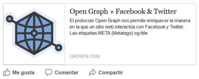 Facebook Open Graph example